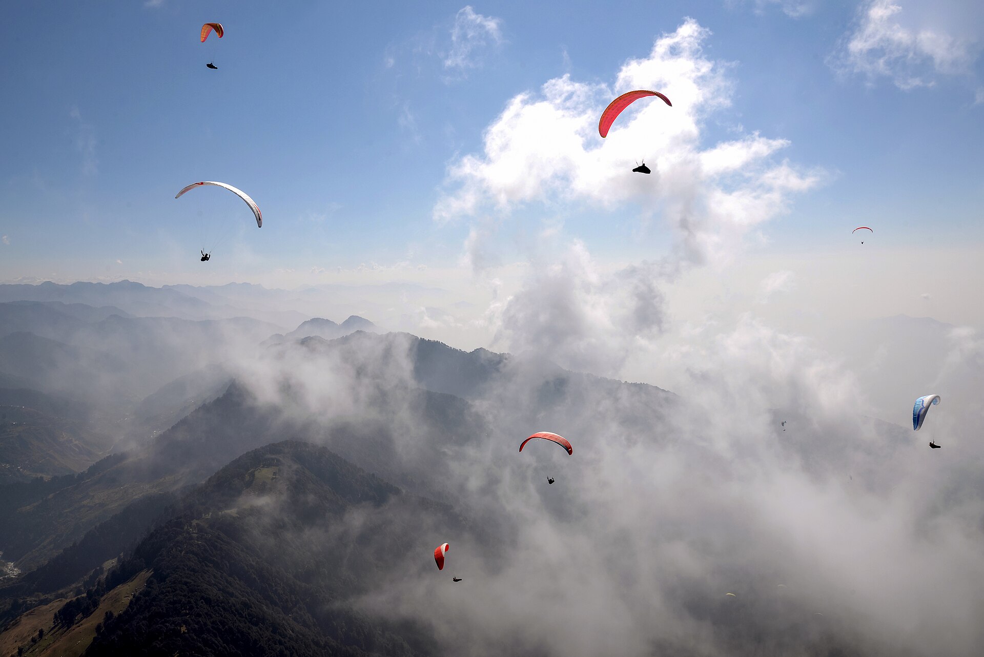 Paragliding in Bir Billing adventure activity in Dharamshala Himachal Pradesh